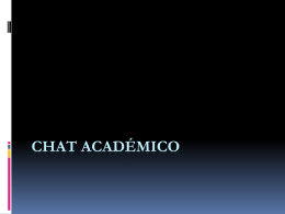 Chat academico - WordPress.com