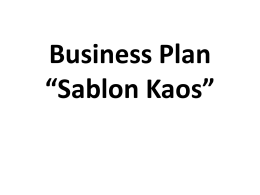 Business Plan *Sablon Kaos*