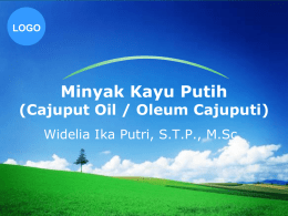 Minyak Kayu Putih (Cajuput Oil / Oleum Cajuputi)