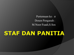 STAF DAN PANITIA