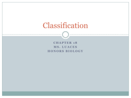 Chapter 18 Classification