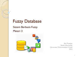 Fuzzy2012-3-Fuzzy Database