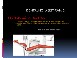 dentalno asistiranje-stomatoloska jedinica