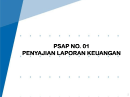 PSAP No. 01 tentang Penyajian Laporan Keuangan