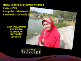 Siti Hajar - matematik 3