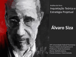 Álvaro Siza - Teoria e História da Arquitetura Contemporânea