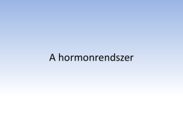 IV.9. A hormonrendszer