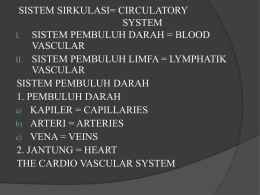 SISTEM SIRKULASI= CIRCULATORY SYSTEM