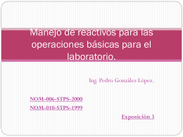 Diapositiva 1 - Ing. Pedro González López