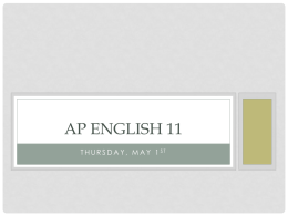 AP English 11