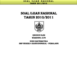 pembahasan soal un 2010-2011