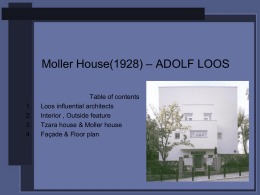 Moller House(1928) * ADOLF LOOS