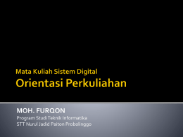 Orientasi Digital - MOHAMMAD FURQON