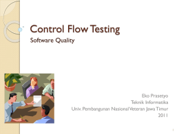 SQ – 5 – Control Flow Testing