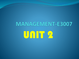 unit 2 : definisi dan konsep pengurusan konsep pengurusan