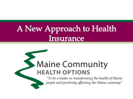 Kevin Lewis, Maine Community Health Options