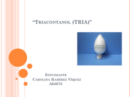 Triacontanol (TRIA) - REGULADORES DE CRECIMIENTO