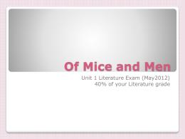 Of Mice and Men - DHS Book Babes