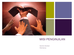 MISI PENGINJILAN - Sandra Sembel