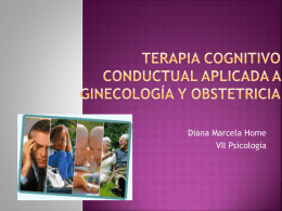 Terapia cognitivo conductual aplicada a Ginecología y Obstetricia