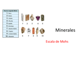Minerales-escala de Mohs laboratorio
