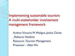 (multi-stakeholder involvement).