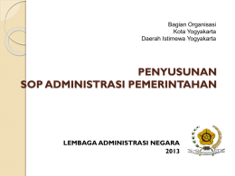 sop administrasi pemerintahan 2013