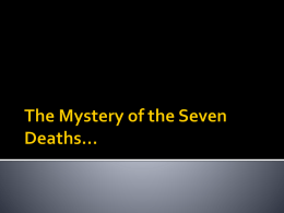 The Mystery of the Seven Deaths