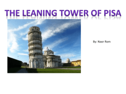 Science Naor Leaning Tower of Pisa