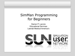 SimMan Programming for Beginners