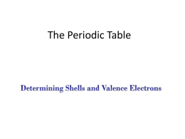 Valence electrons - Ramsey School District