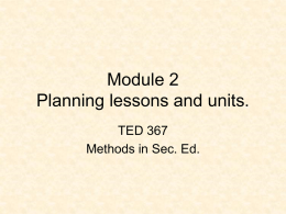 Mod 2 slides - Misericordia University
