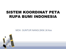 SISTEM KOORDINAT PETA RUPA BUMI INDONESIA