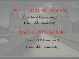 PUTU NOPA GUNAWAN ( Electrical Engineering) Hasanuddin