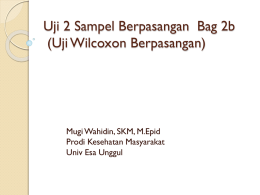 Uji 2 Sampel Berpasangan Bag 2b (Uji Wilcoxon