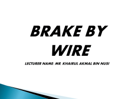 chapter 8 – brake by wire - ja505