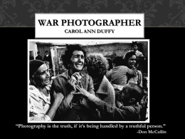 War Photographer Unit Companion Powerpoint