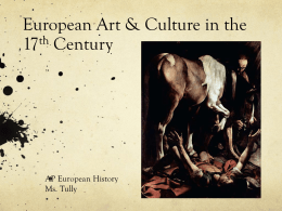 European Art & Culture in the 17th Century