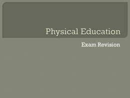 Physical Education Sem 2 Exam Revision - Lalor-1-2PE