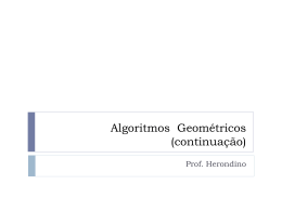 Algoritmos Geométricos(2ª Parte)