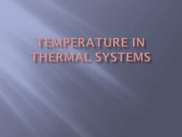 OLL#9: Temperature in Thermal Systems
