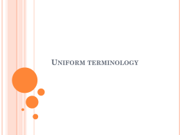 Uniform terminology - worldofoccupational therapy