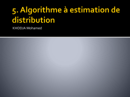 Expo Estimation de Distribution