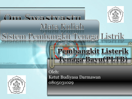 pembangkit listrik tenaga bayu (angin)
