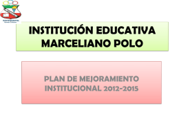 PLAN DE MEJORAMIENTO 2012-2015