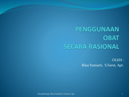 PENGGUNAAN OBAT SECARA RASIONAL