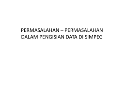 permasalahan data input di simpeg