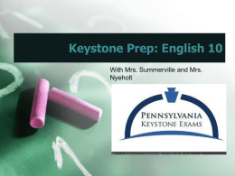 English Keystone Prep PowerPoint