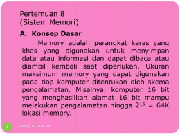 Pert.8 Sistem Memori
