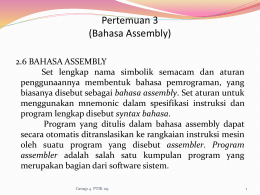 Pert.3 Bahasa Assembly
